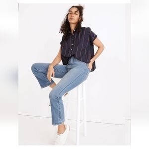 NWT Madewell Women's Cali Demi-Boot Jeans in Dorrance Wash Sz 26 $138